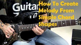 How To Create Melody From Simple Chord Shapes (Step 1 of 3) | Steve Stine Guitar Lessons