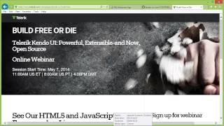 Telerik Kendo UI: BUILD FREE OR DIE Webinar