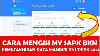 CARA MENGISI MY SAPK BKN 2021 - PEMUTAKHIRAN DATA MANDIRI ( PDM ) ASN, PNS, PPPK 2021