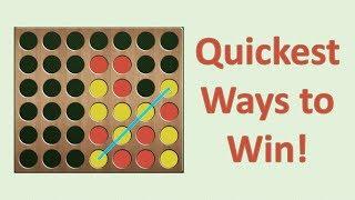 Quickest Ways to Win at Connect 4!