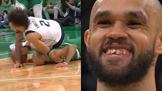 Derrick White chips his tooth and Jaylen Brown calls him ugly in Game 5 
