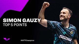 Simon Gauzy's Best Shots | WTT Champions Edition