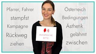 Bedingungen? Stampfst? | Aussprache, bitte!