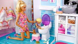 Barbie & Ken Doll Family Toddler Get Well Routine