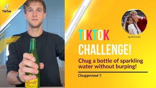 TikTok Challenge: Sparkling Water Chug Without Burping!