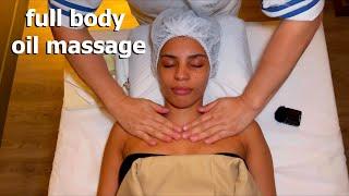 ASMR: Relaxing FULL BODY THAI AROMATHERAPY OIL MASSAGE!