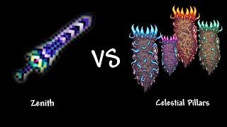 Zenith Vs Celestial Pillars | Terraria 1.4 【Master Mode】