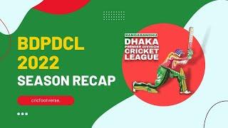 Bangabandhu Dhaka Premier Division Cricket League - DPL 2022 Season Recap