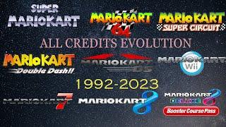 Mario kart all endings Credits Evolution (1992-2023)