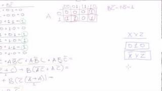 Boolean algebra #13: Karnaugh maps - 1st example (continued)