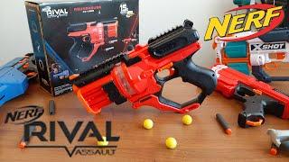 NERF Rival Roundhouse XX-1500 Новинка НЕРФ Райвал Раундхаус с шариками Распаковка Обзор и Тест