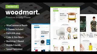 Woodmart - Responsive Shopify Template | Themeforest Website Templates and Themes