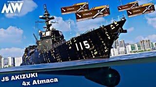 JS Akizuki - with 4x AtmacaStill good!! Requested build - Modern Warships