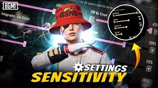 BGMI BEST  SENSITIVITY SETTINGS | BGMI SENSITIVITY CODE TODAY | BGMI ZERO RECOIL SENSITIVITY CODE