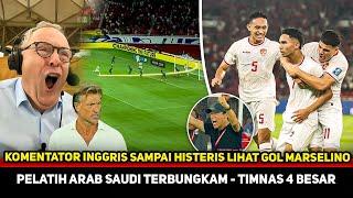 ‘ITU GOL DILUAR NALAR!’ Komentator Inggris sampai heboh begini~Pelatih Arab mengakui, Timnas Viral