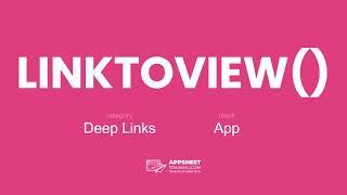 AppSheet LINKTOVIEW() Expression