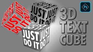 Create 3D Text Cube In Photoshop - Photoshop Tutorials