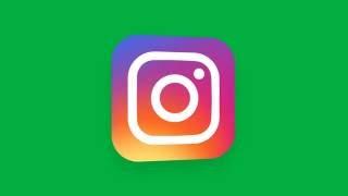 instagram Logo animation chroma key green screen