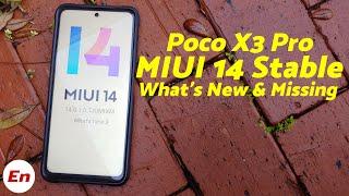 Xiaomi Poco X3 Pro What's NEW & MISSING in Official MIUI 14 Global Stable | Android 13