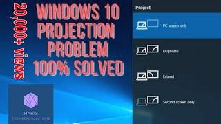 project to another screen option not showing fix in windows 10