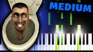 Skibidi Toilet Meme - Piano Tutorial (MEDIUM)