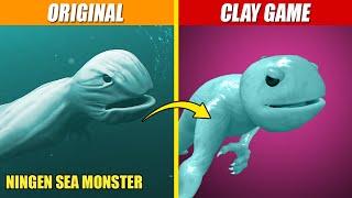 Making Ningen Sea Monster with Clay Game | SPORE