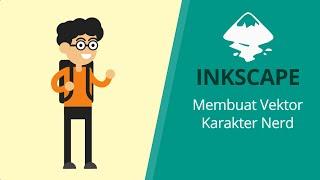 Inkscape Tutorial - How to Make Nerd Character Flat Design