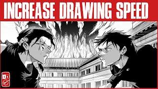 6 TIPS TO DRAW FASTER| Manga REDRAW: JUJUTSU KAISEN