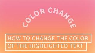 CSS Selection Color (Change Color of the Selected or Highlighted Texts | Quick Tutorial )