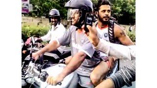  Mahendra Singh Dhoni Spotted Riding Bike In Chennai | Anna Salai Road | Sreesanth