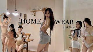 Korean girl Home - wear Look Book ‍️