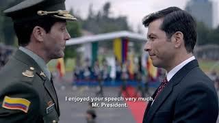 Narcos- Colonel Martinez and president Gaviria