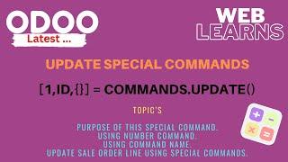 Update special commands in Odoo | [1,id,vals] development tutorial