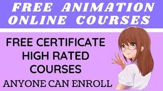 FREE ANIMATION COURSES WITH CERTIFICATES