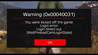 Como Solucionar Error DAYZ (0x00040031) Time Out (Inicio de Sesión / WaitPreloadCamLoginState) 2021