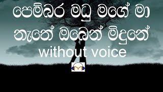 Pembara Madu Mage Karaoke (Without Voice) පෙම්බර මධු මගේ