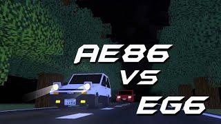 Battle Stage - AE86 Vs EG6 (Minecraft Animation)