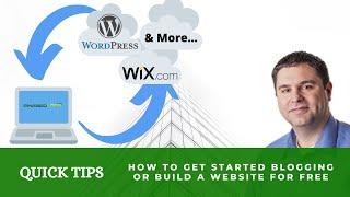 How To get started blogging or build a website for free