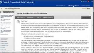 CCSU Writing Placement Exam Training Video