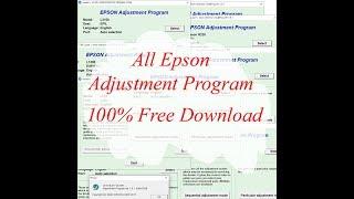 Epson All Adjustment Program or Resetter Free Download link 100%