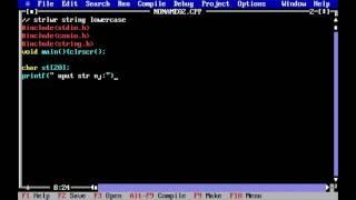 c programing language // using string lower case (strlwr)