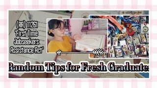 Random Tips for Fresh Graduates || Shem Parco