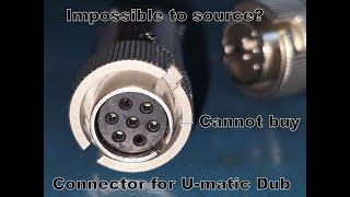 The unobtainable connector for U-matic dub cables.  Hirose plugs and sockets.