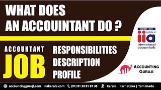  What does an Accountant do? | ️ Responsibilities of an Accountant | ️ Accountant Job Description