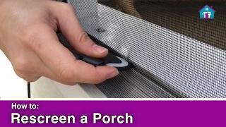 How to Rescreen a Porch