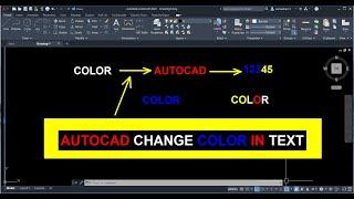How to change text color in autoad | autocad text colour #autocad #autocadtext