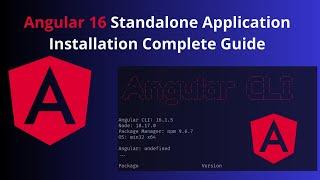 How to Install Angular 16 Standalone Application | Complete Guide | Angular16 installation | Angular