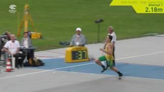 Australia at #Bydgoszcz2016: John Dodds High Jump final PB of 2.21m