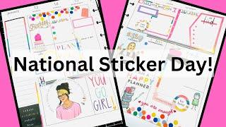 National Sticker Day Plan With Me | HP Classic Vertical Layout