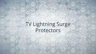 TV antenna coax lightning surge protectors